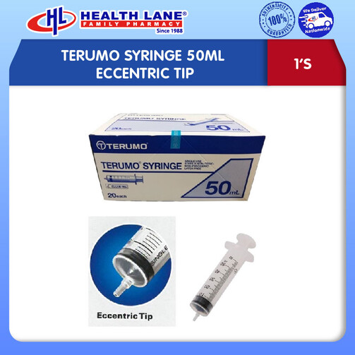 TERUMO SYRINGE 50ML EST ECCENTRIC 1'S